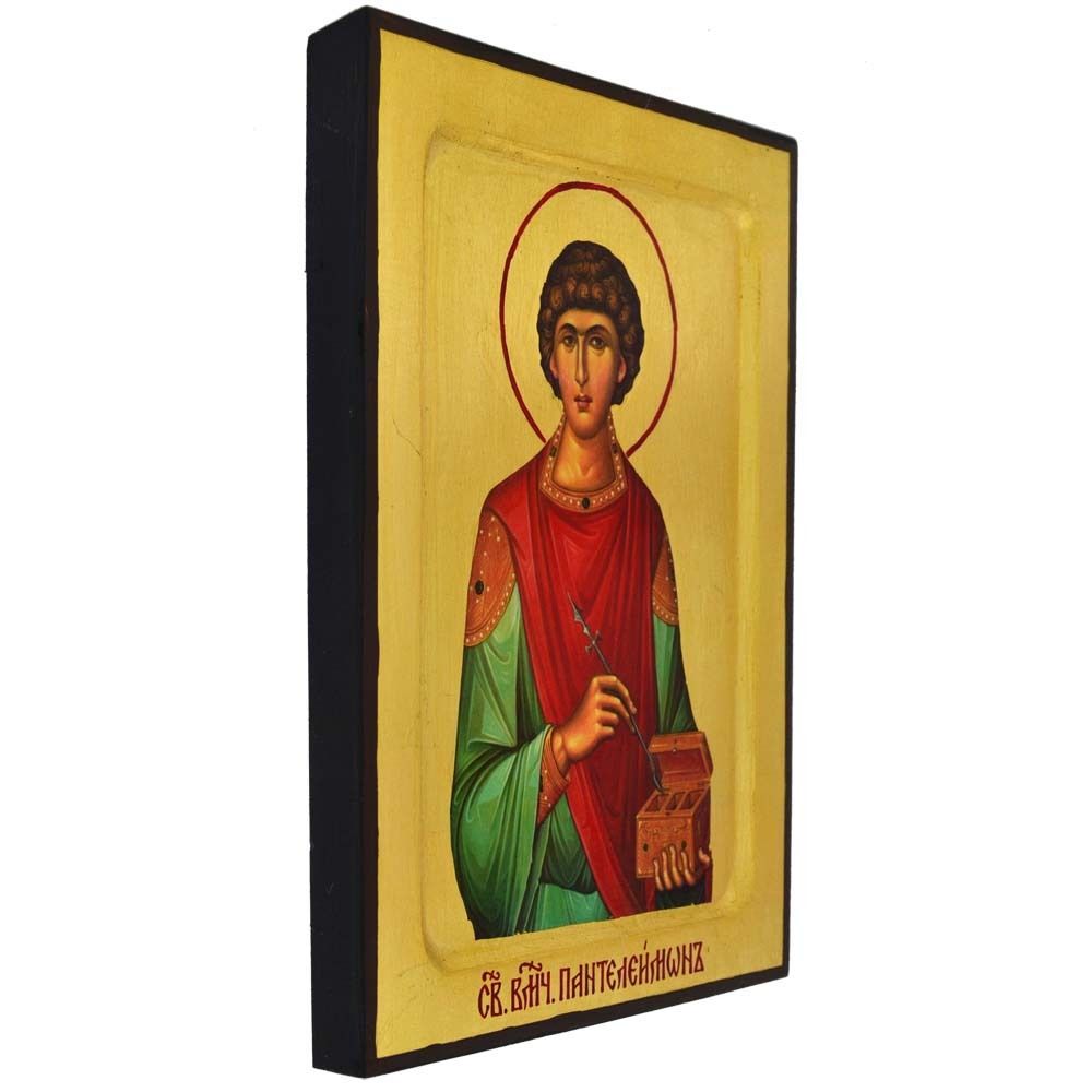 Пантелеймон Целитель. Афонская икона ручной работы.
