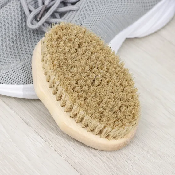 Щётка для обуви Доляна, без ручки, натуральная щетина, 156 пучков