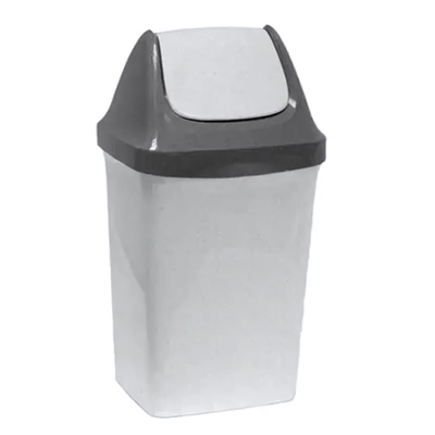 Контейнер для мусора СВИНГ 15л Мраморный 0,43,269х0,235м