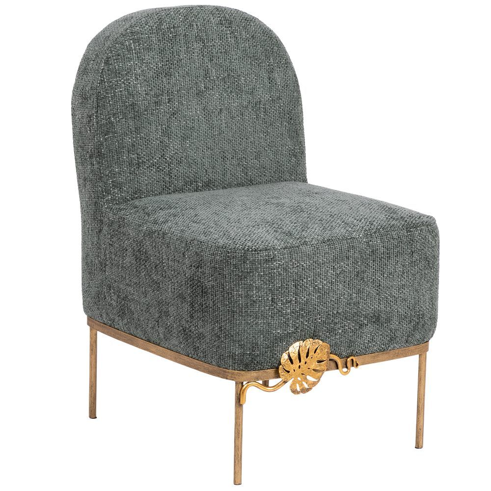 Кресло Monstera Deliciosa (Монстера) Лазурный Амбер