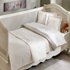 Детское постельное белье FAMILY бежевый ранфорс deluxe TIVOLYO HOME Турция