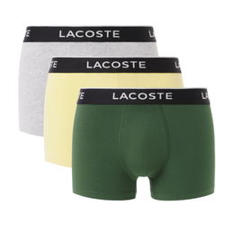 Мужские спортивные боксеры Lacoste Cotton Stretch Jersey 3P - разноцветный