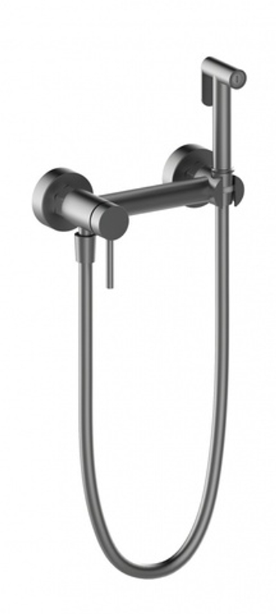 462552-G Смеситель настенный с ГИГ. душем (ГРАФИТ) ViEiR  (10/1шт)