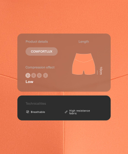 OYSHO Велосипедки Comfortlux с высокой посадкой длиной 10 см, оранжевый