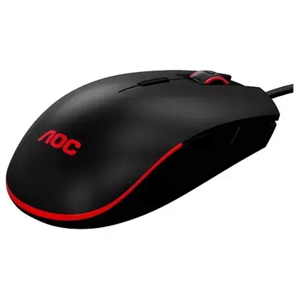 Мышь игровая AOC GM500 8 кн. 5000 dpi, USB2.0 кабель 1.8 м Черный GM500DRBE