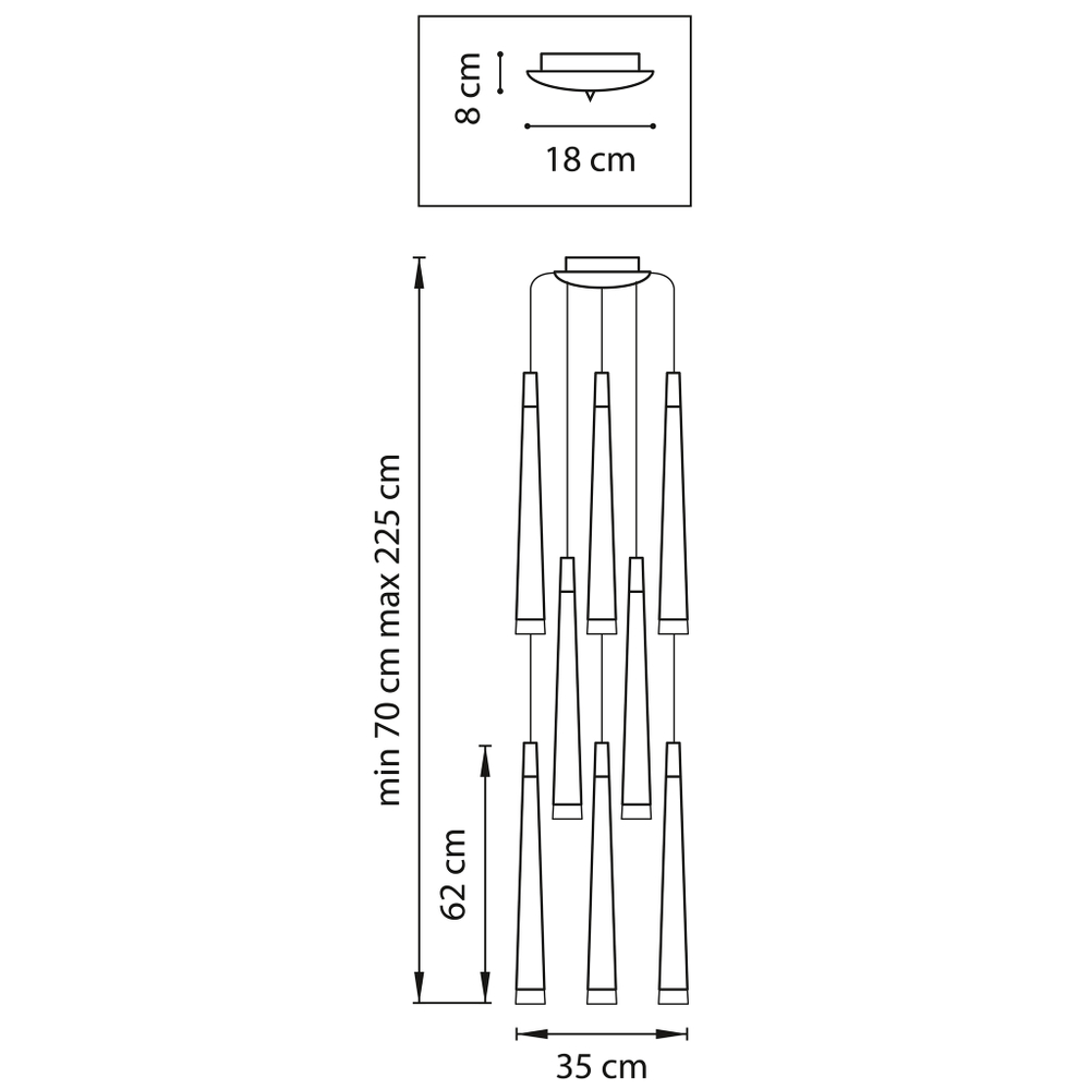 Подвесной светильник Punto Lightstar 807087