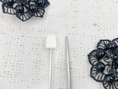 Спицы прямые металл, L 35 см, d 3 мм, 1 упаковка-2 спицы