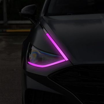 Цветная плёнка для ДХО Hyundai Sonata 2019-2023 фиолетовая