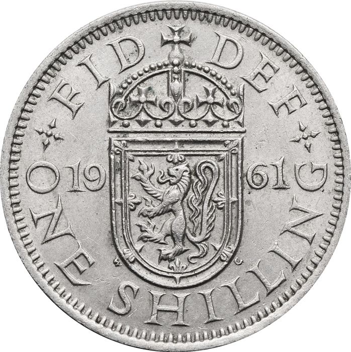 1 шиллинг 1961 Великобритания (Шотландский герб)