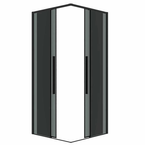 Душевой уголок Grossman Galaxy 300.K33.01.9090.21.10 90x90 стекло тонированное/профиль черный матовый