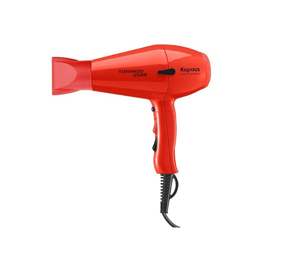 *Kapous Professional Фен для укладки волос Tornado 2500, профессиональный, Красный