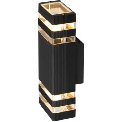 Садово-парковый светильник ЭРА GBW-101-BL-0310 Астрея 230В 2хЕ27 max 30Вт IP54 310х110x95мм настенный | Садово-парковые светильники