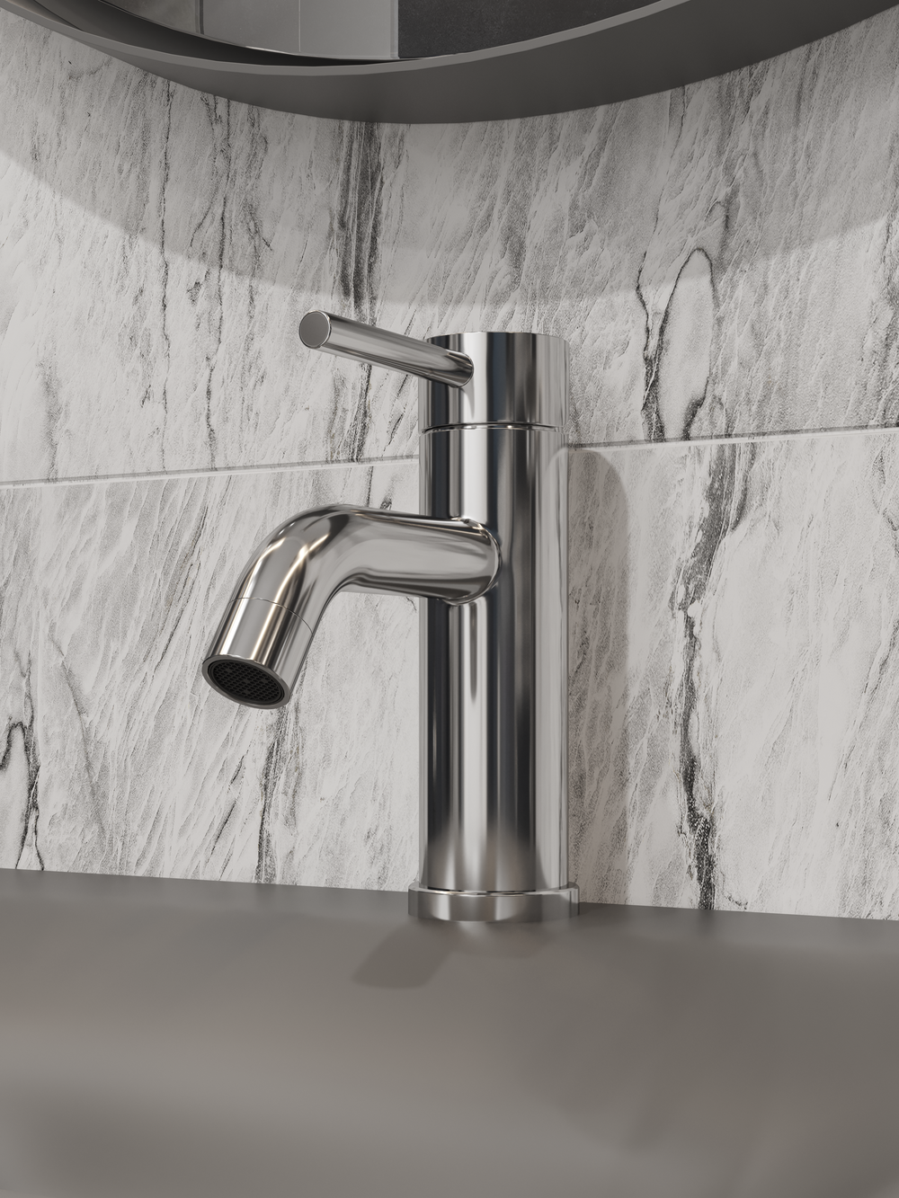 Смеситель для раковины STWORKI Киркенес S45010CR хром