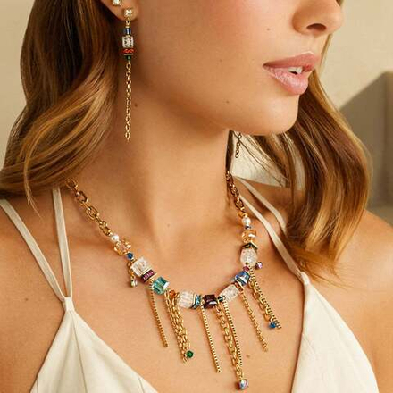 Колье Coeur de Lion Multicolour Gold 3020/10-1516