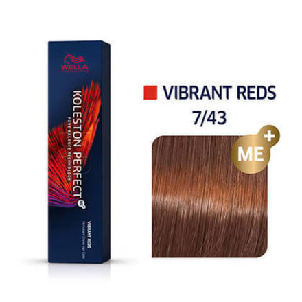 Wella Koleston 7/43 Красный тициан ME+