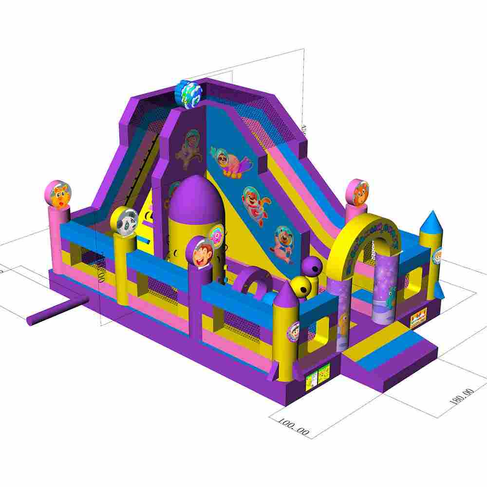 Коммерческий надувной батут «Звездный полет», 7*5*4.5 м