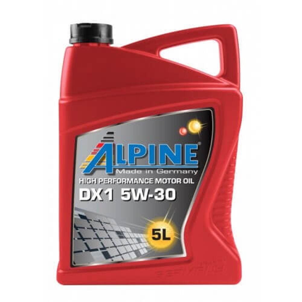 Моторное масло синтетическое ALPINE DX1 5W-30 5 л х4 шт
