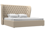 Кровать интерьерная Далия 200, Бежевый, Экокожа, 108363