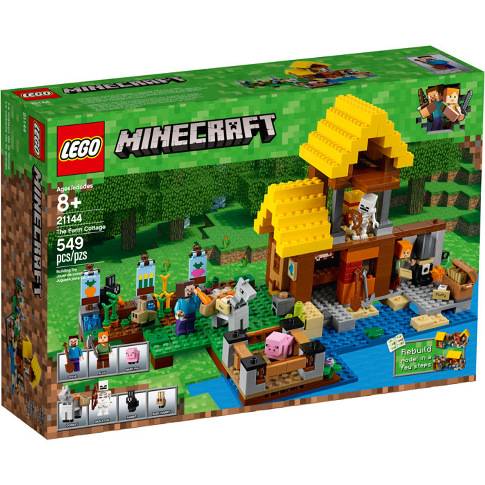 LEGO Minecraft: Фермерский коттедж 21144 - купить по выгодной цене |  Интернет-магазин «Vsetovary.kz»