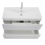 Мебель для ванной комнаты подвесная BelBagno ACQUA-1000-2C-SO-BL 100 см Bianco Lucido