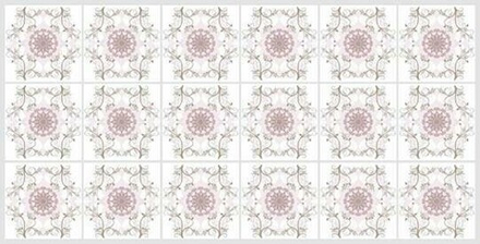 Листовая панель ПВХ Цветочный орнамент