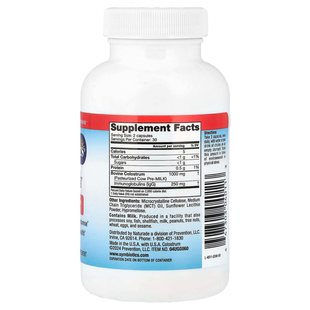 Symbiotics, Colostrum Plus®, 60 растительных капсул