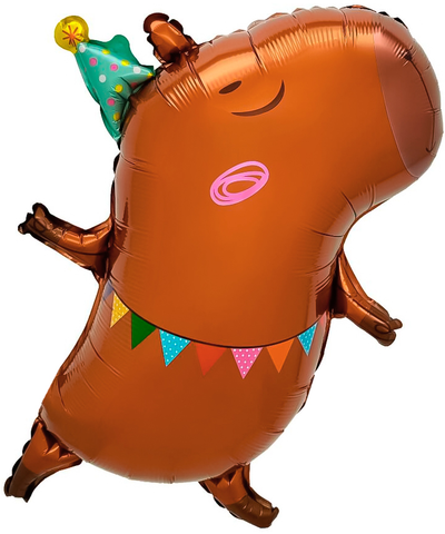 Шар (26''/66 см) Фигура, Капибара на вечеринке