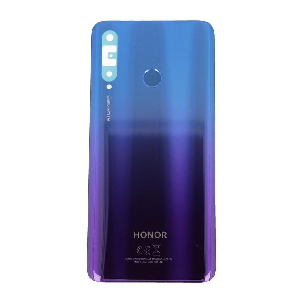Honor 20 Lite Задняя крышка Original Service голубая 02352QNB