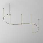 Шинопровод круглый из полукругов 1800мм Maytoni Flarity латунь TRX154-2SR-D1800-BS