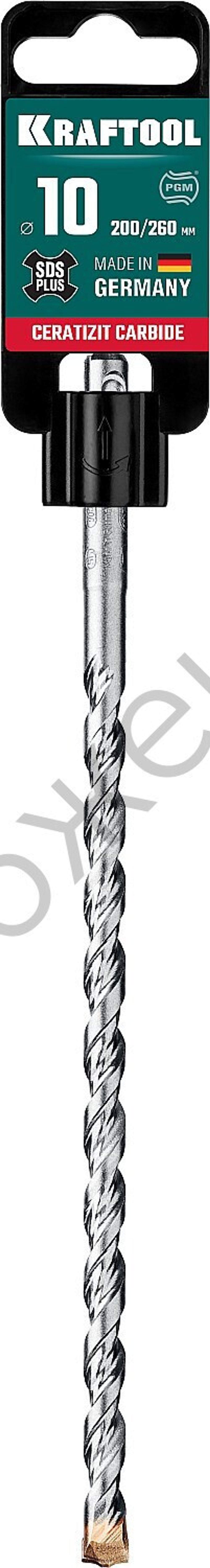 KRAFTOOL CERATIZIT CARBIDE 10 х 260 мм, SDS-plus бур (29320-260-10)