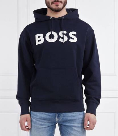 Худи WebasicHood BOSS ORANGE - темно-синий(50487134)