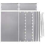 Мангал сборный стальной, размер 500х300х500 мм + 6 шампуров из нержавеющей стали, в коробке, 701728