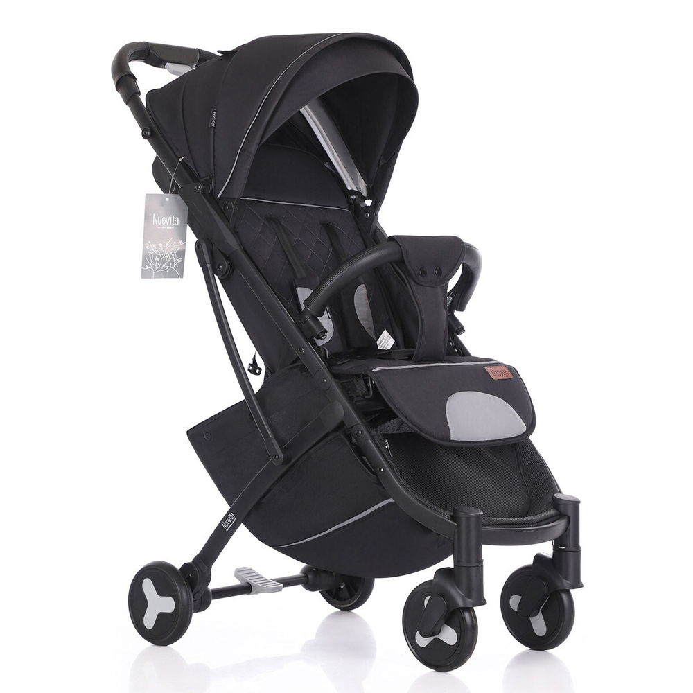 Детская прогулочная коляска Nuovita Fiato Nero, Nero / Черный, черный