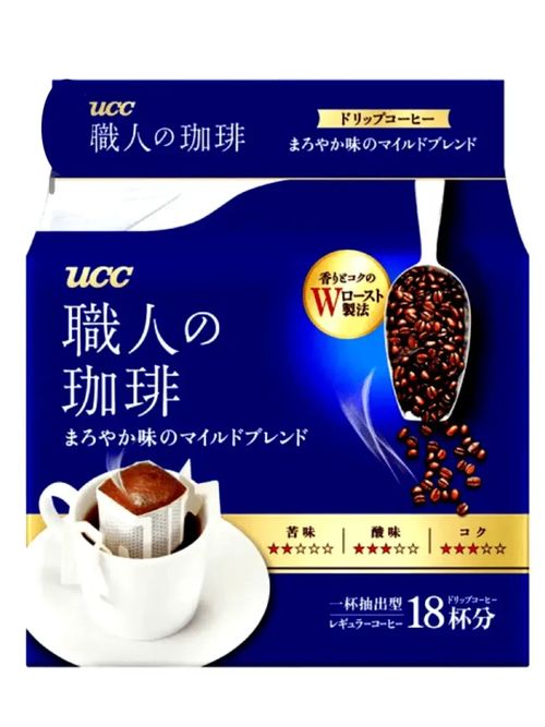 Кофе молотый UCC Blue label в дрип-пакетах 18 шт