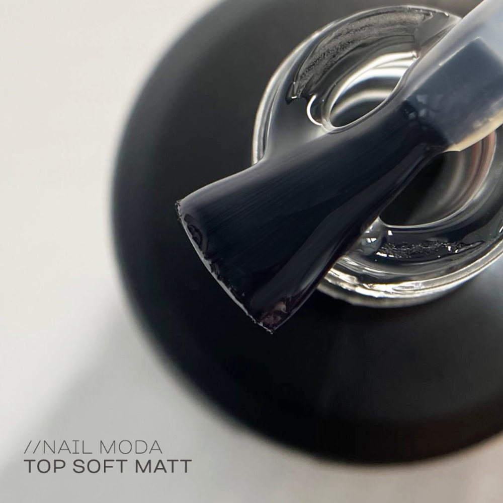 Nail Moda Top Soft Matt - Топ с бархатистым эффектом, 15мл3