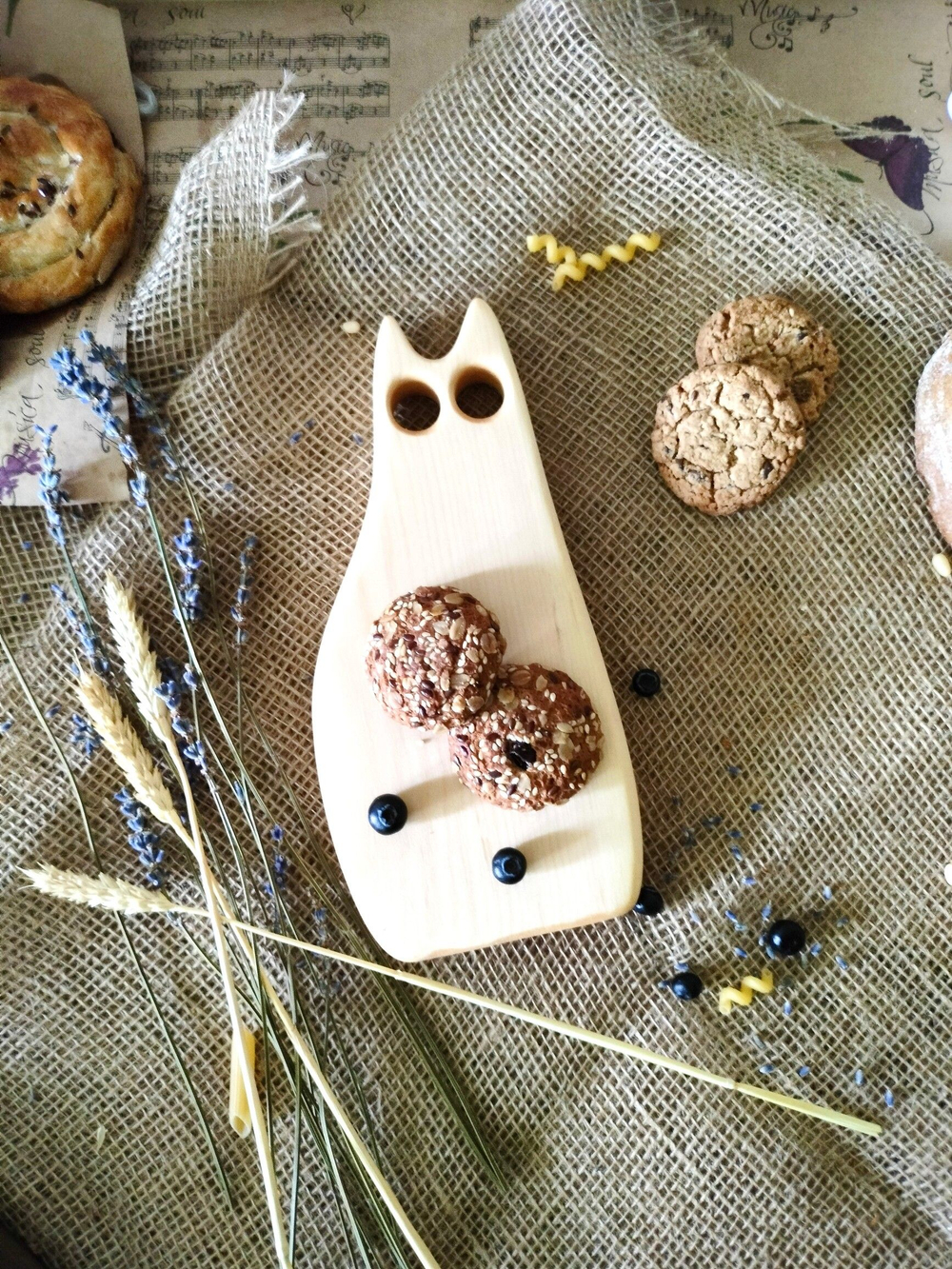 Доска разделочная из дерева сервировочная