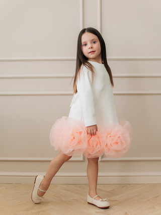 Платье "Rose", Молоко