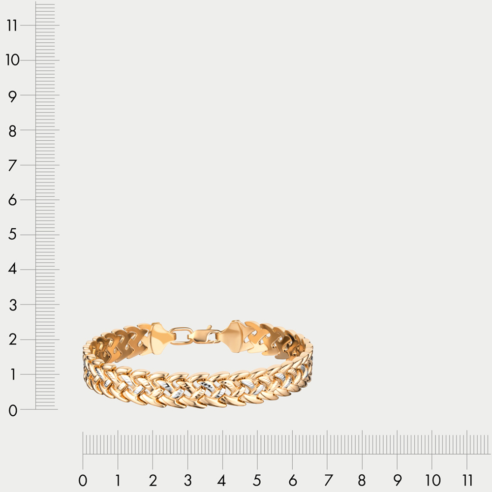 Браслет из желтого золота 585 пробы для женщин без вставок (арт. А 023063Л)