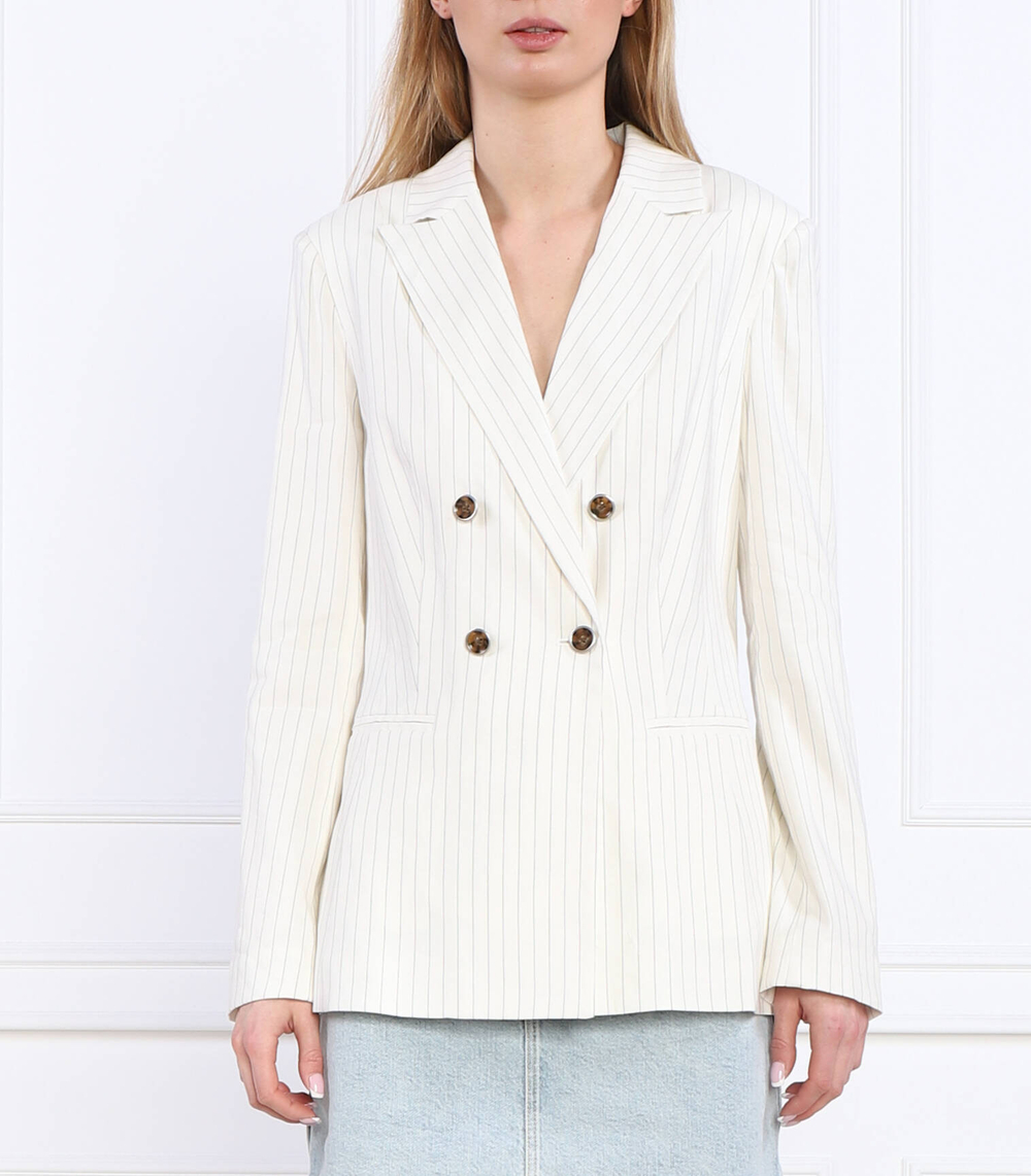 льняной пиджак GUESS - кремовый (W3GN39 WFCV0)