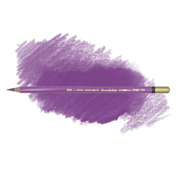 Карандаш художественный акварельный MONDELUZ, цвет 178 фиолетовый красноватый
