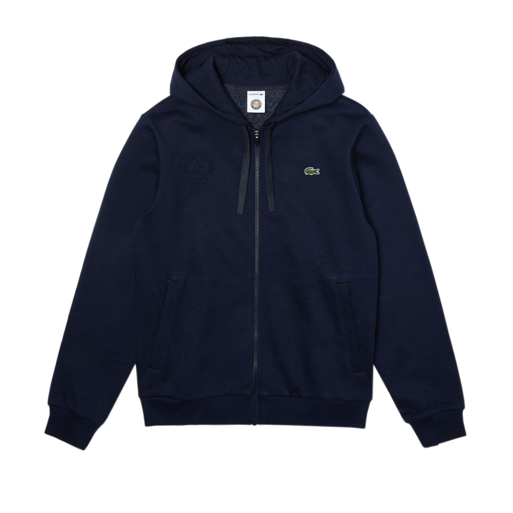 Мужская теннисная кофта Lacoste SPORT Men Full Zip Hooded Sweatshirt - navy