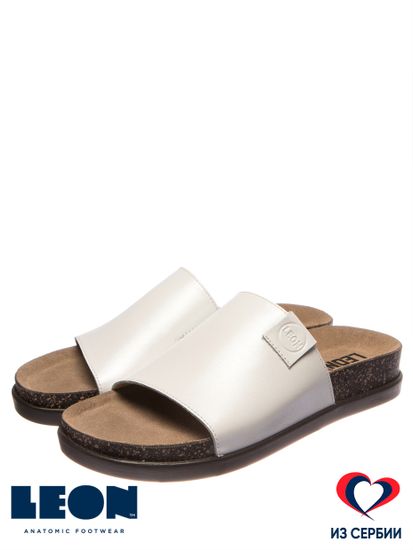 1205 | Женские тапочки-сабо (белый)