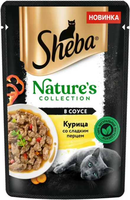 Sheba Natures Курица и паприка 75г.*28шт.