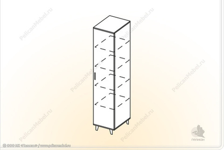 Пенал с полками Крафт ПП