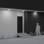 Уличный потолочный светильник Outdoor O438CL-L12GF3K