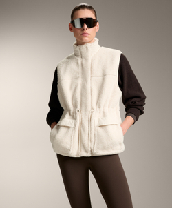 Oysho Жилет из искусственной овчины, экрю