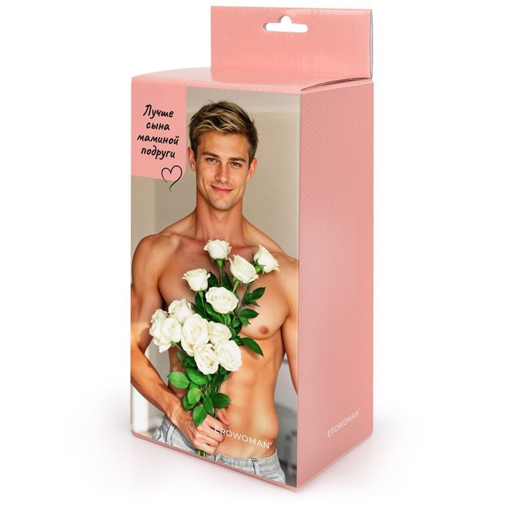 Телесный фаллоимитатор в подарочной упаковке (Цвет: телесный)