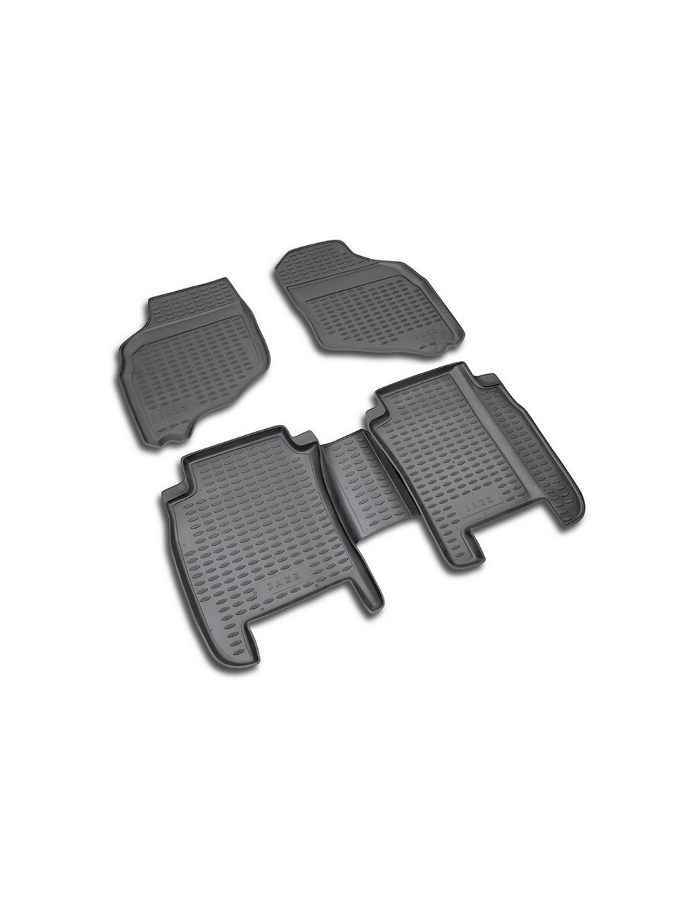 Коврики в салон для HONDA Jazz 2001-2008, 4 шт. (полиуретан, серые) NLC.18.05.211