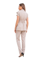 Брюки медицинские женские Dr. Nice Beauty на резинке, бежевый, 44