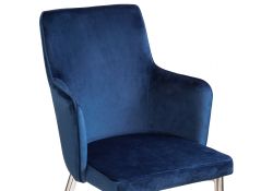 Стул на металлокаркасе Benza dark blue